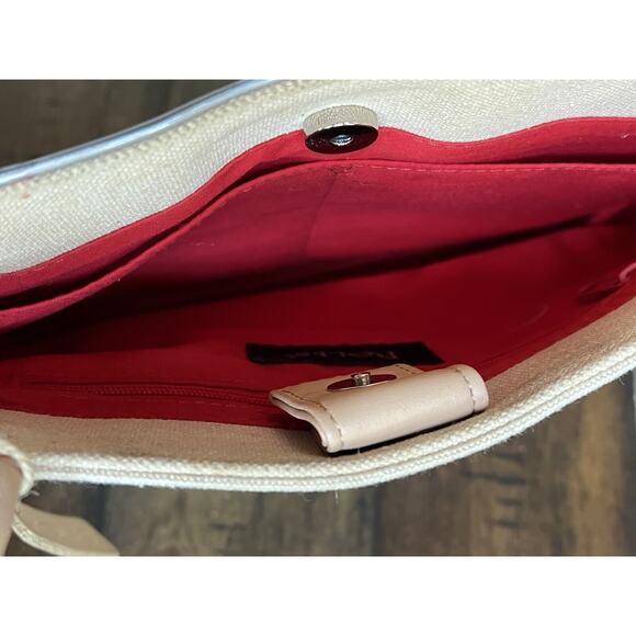 Rolfs Canvas girl dog in a bag Embellished Bag Purse By Rolfs leather straps - Picture 3 of 7